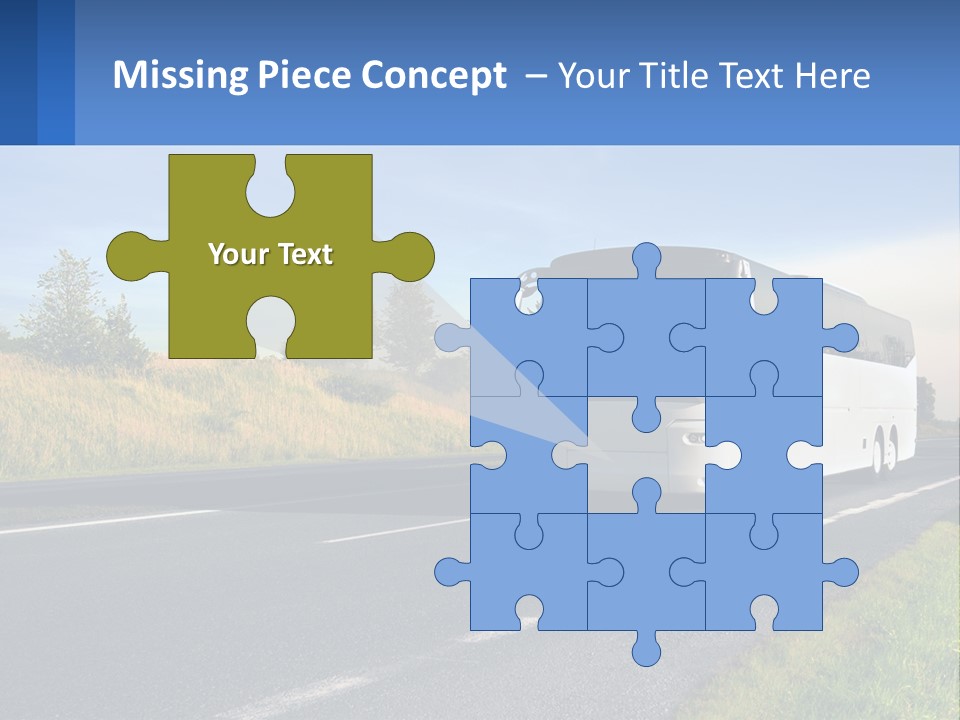 Road Public Destination PowerPoint Template