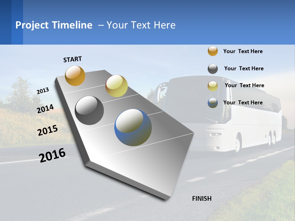 Road Public Destination PowerPoint Template