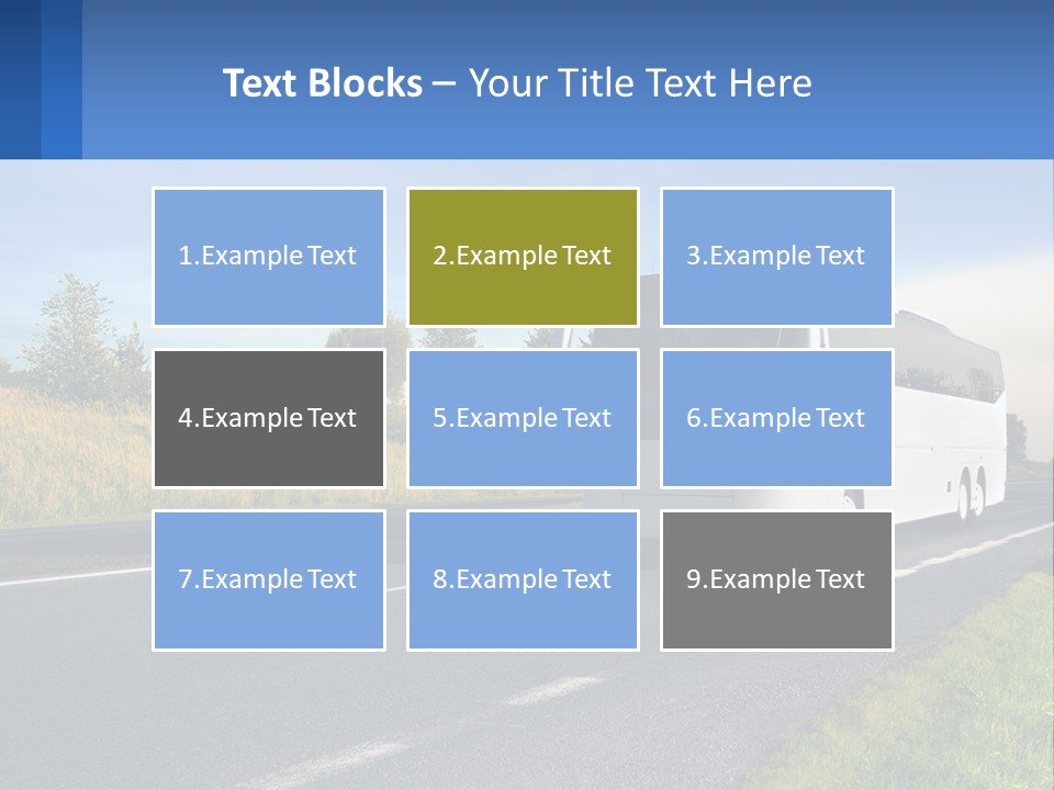 Road Public Destination PowerPoint Template