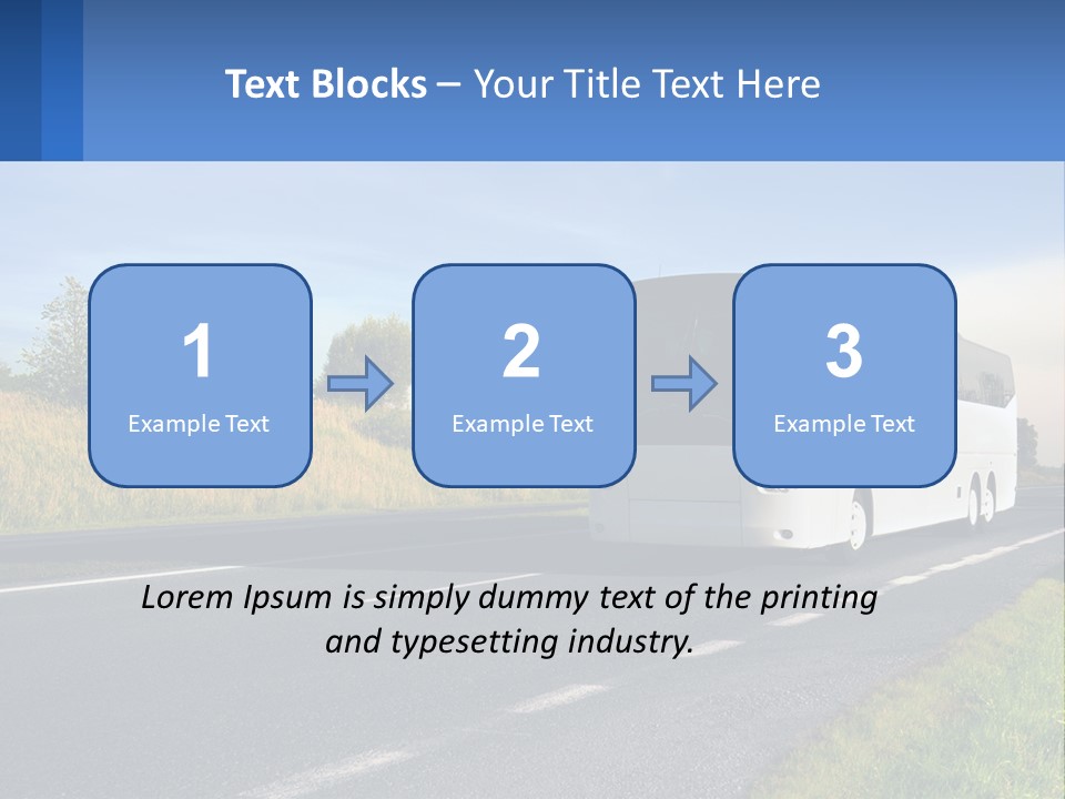 Road Public Destination PowerPoint Template