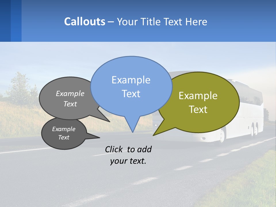 Road Public Destination PowerPoint Template