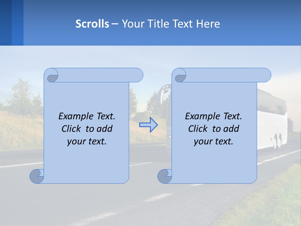 Road Public Destination PowerPoint Template