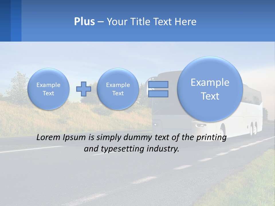 Road Public Destination PowerPoint Template