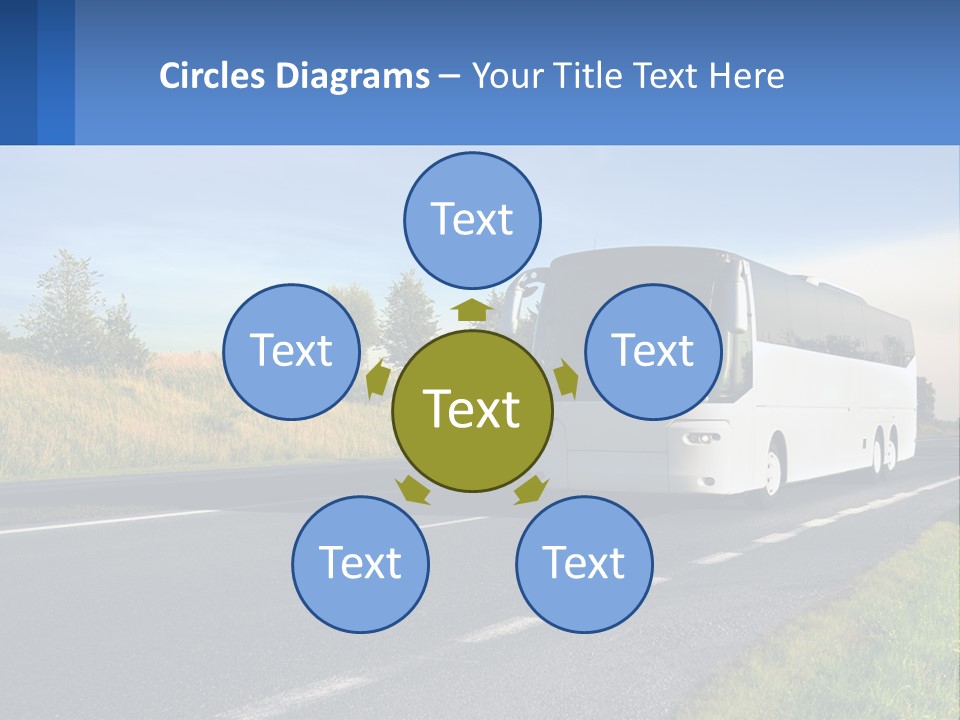 Road Public Destination PowerPoint Template