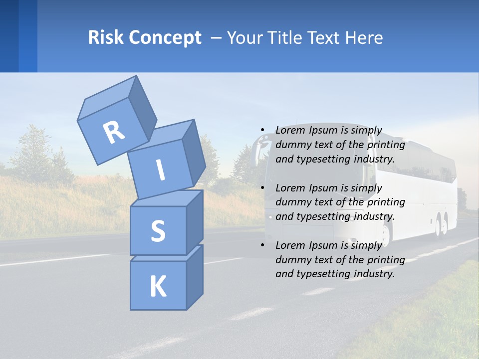 Road Public Destination PowerPoint Template