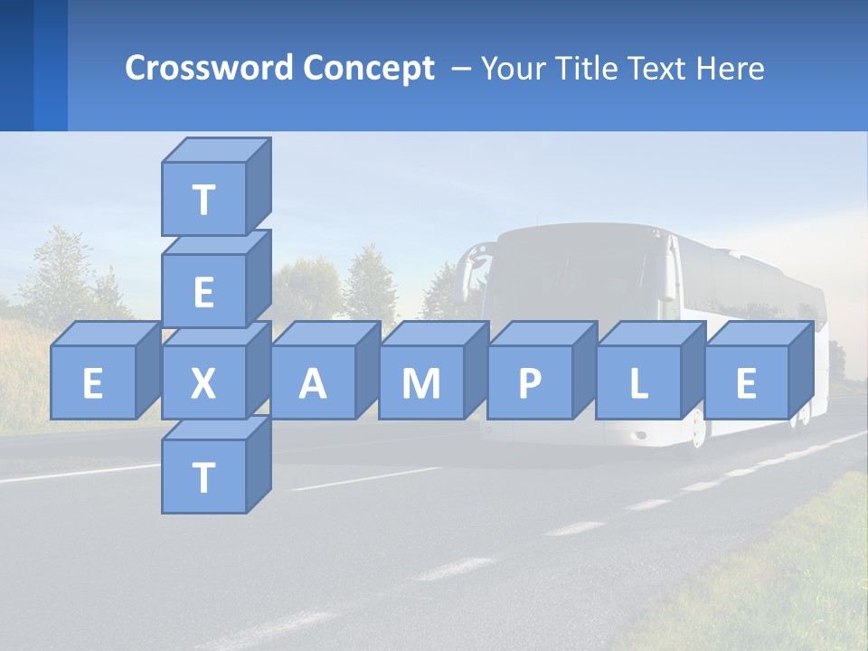 Road Public Destination PowerPoint Template