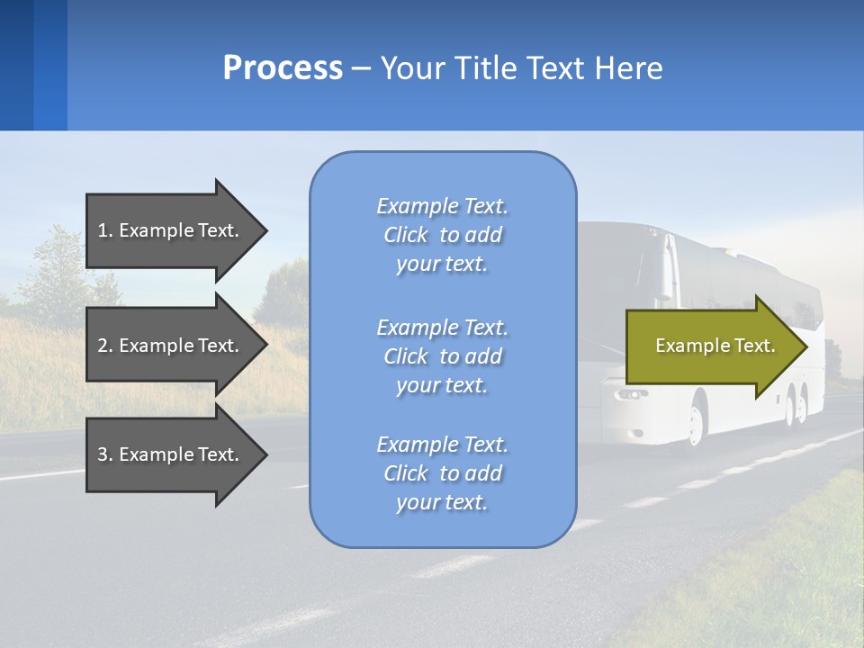 Road Public Destination PowerPoint Template