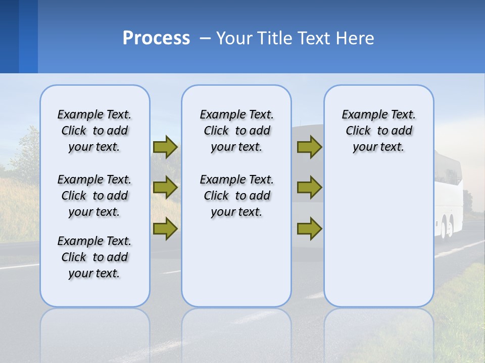 Road Public Destination PowerPoint Template