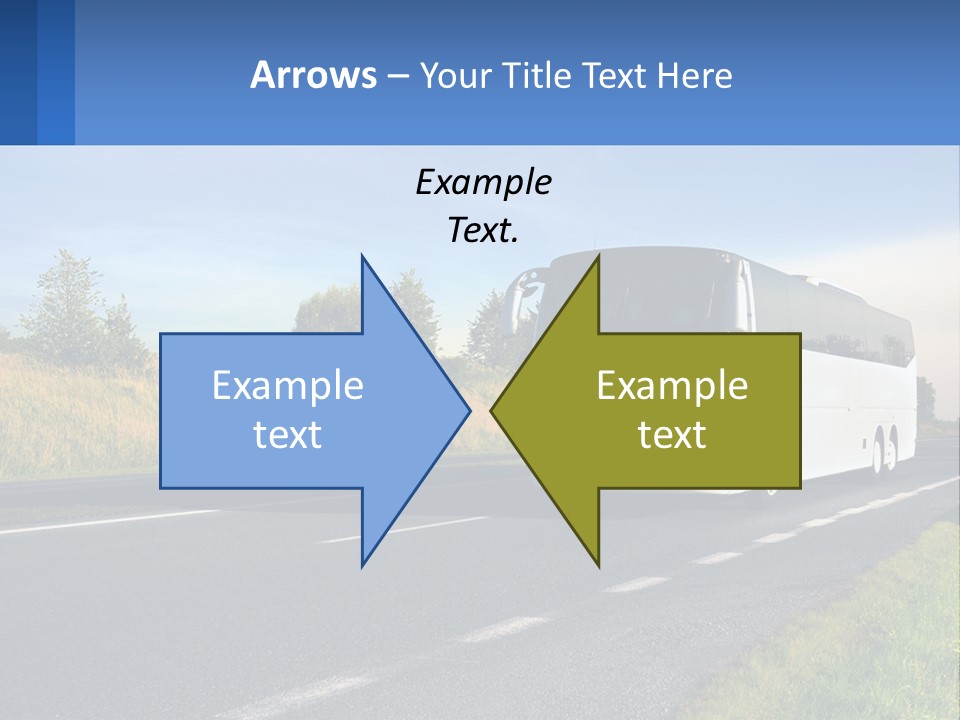 Road Public Destination PowerPoint Template
