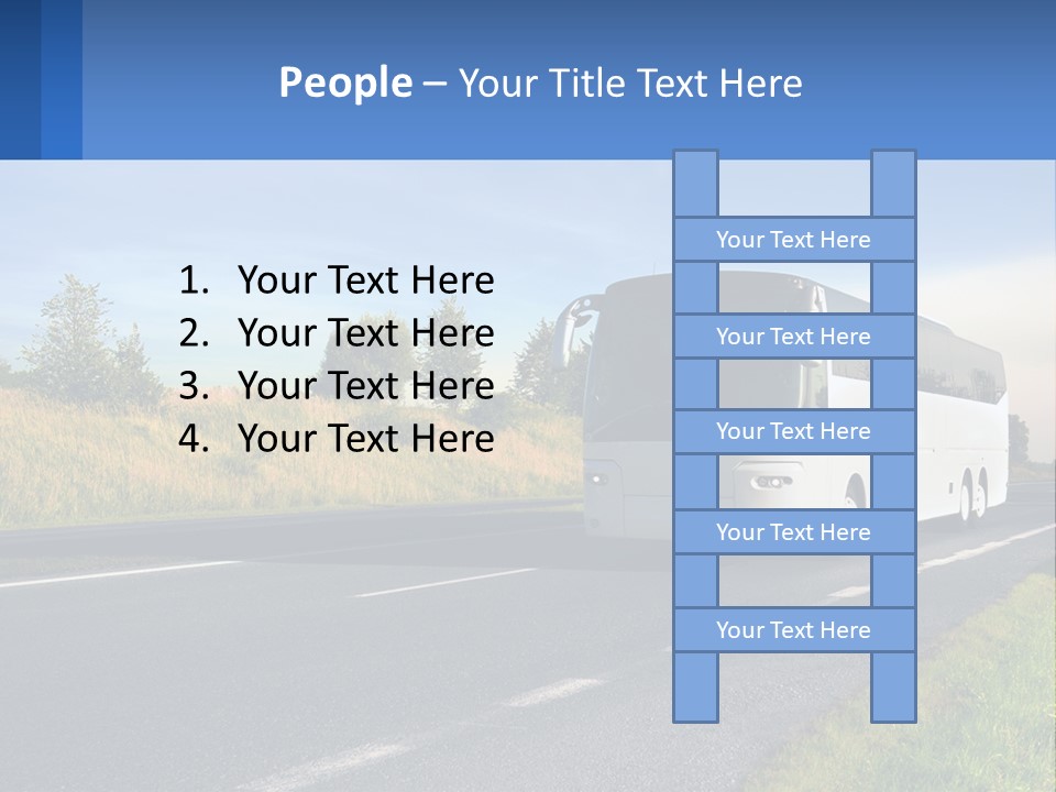 Road Public Destination PowerPoint Template