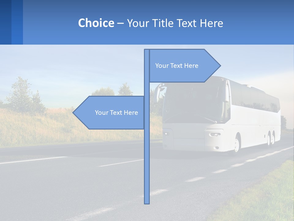 Road Public Destination PowerPoint Template