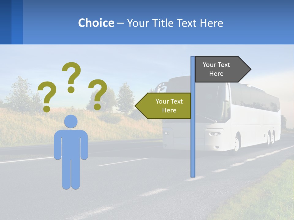 Road Public Destination PowerPoint Template