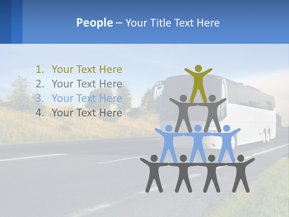 Road Public Destination PowerPoint Template