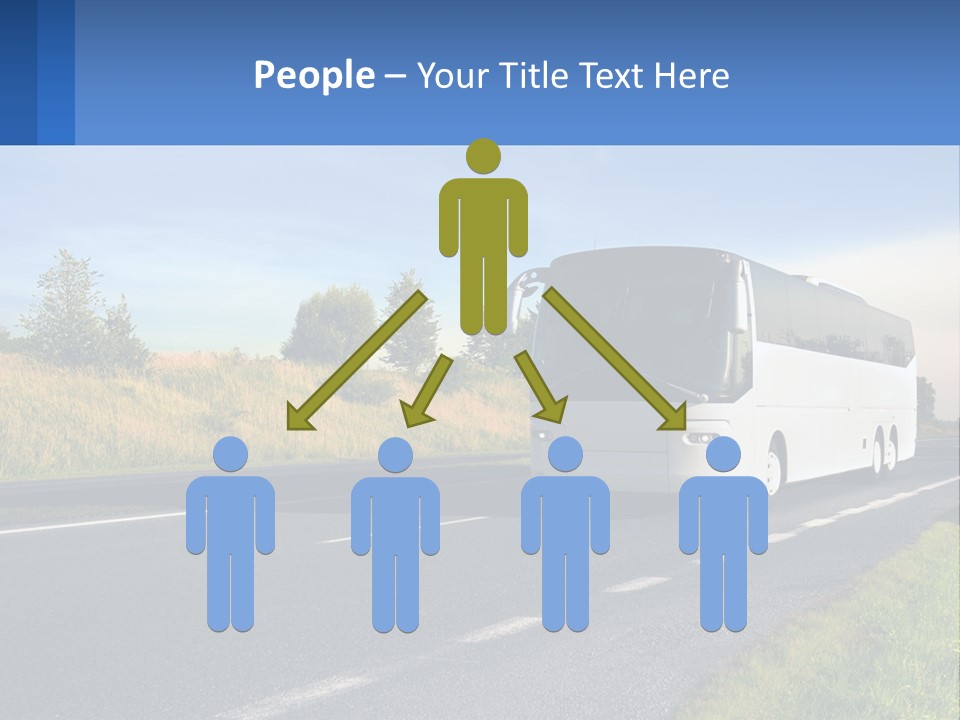 Road Public Destination PowerPoint Template