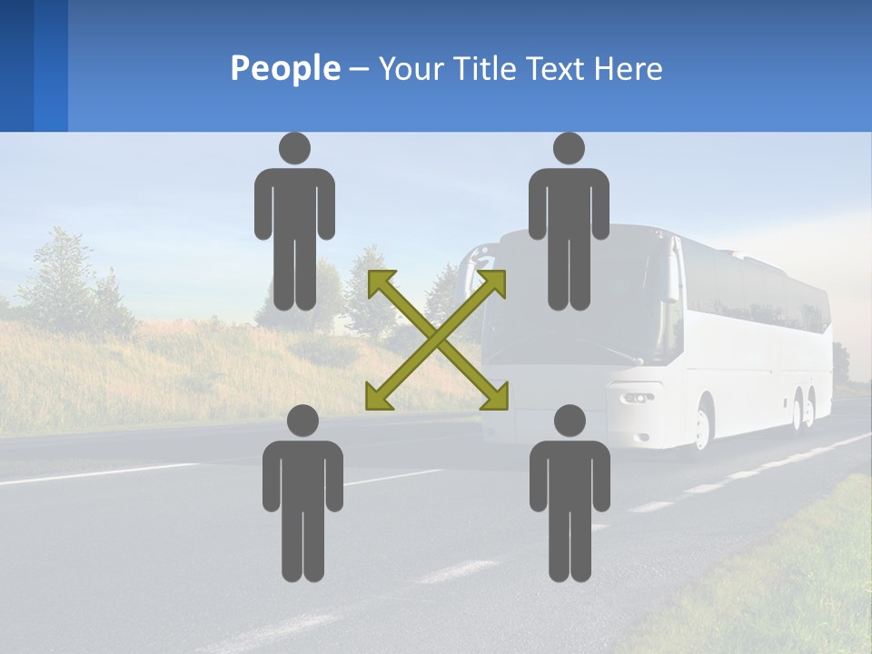 Road Public Destination PowerPoint Template