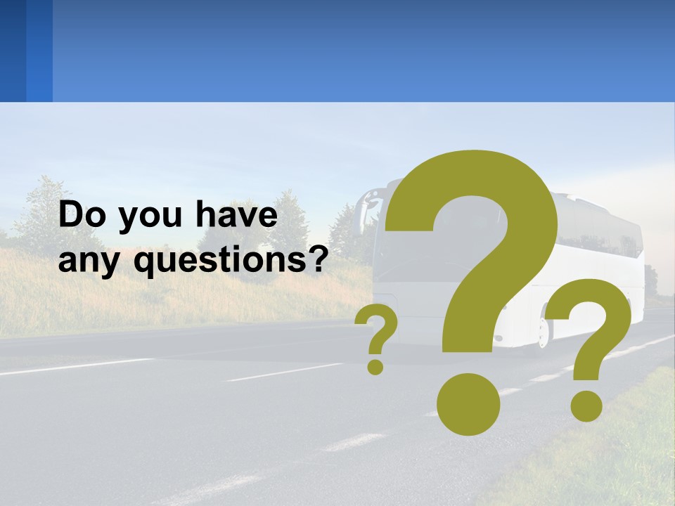 Road Public Destination PowerPoint Template