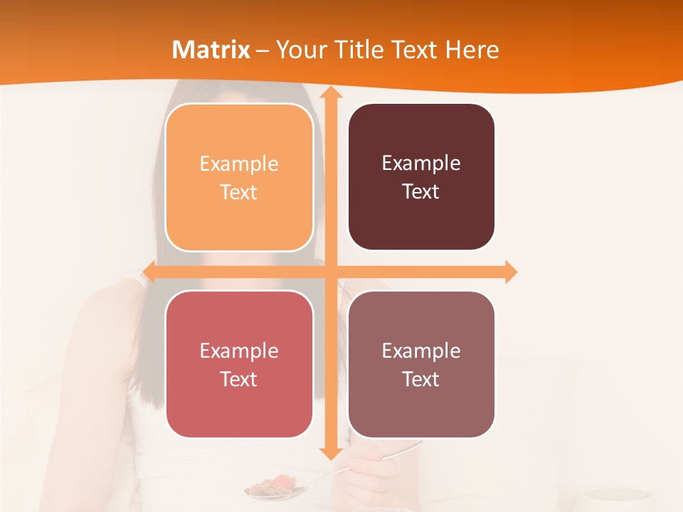 Relaxation Eating Bed PowerPoint Template