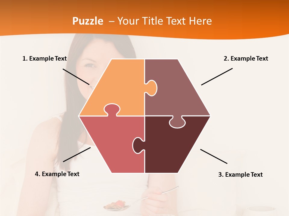 Relaxation Eating Bed PowerPoint Template