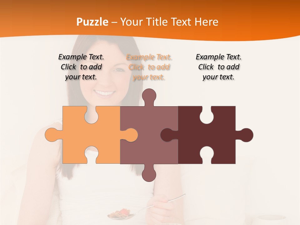 Relaxation Eating Bed PowerPoint Template