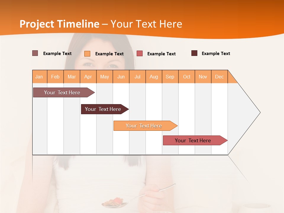 Relaxation Eating Bed PowerPoint Template