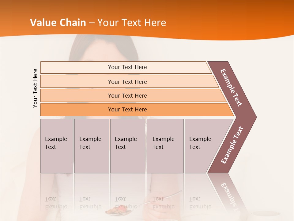Relaxation Eating Bed PowerPoint Template