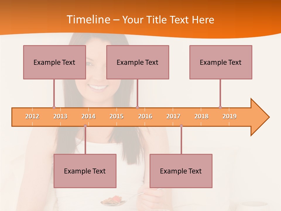 Relaxation Eating Bed PowerPoint Template