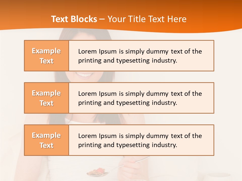 Relaxation Eating Bed PowerPoint Template