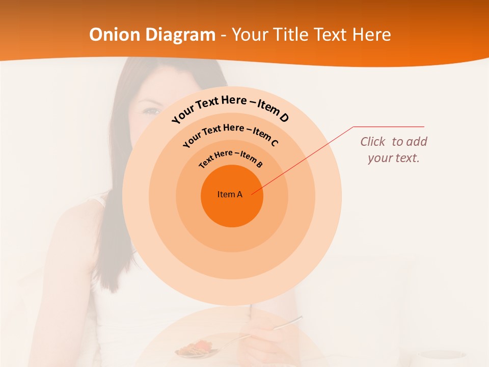 Relaxation Eating Bed PowerPoint Template