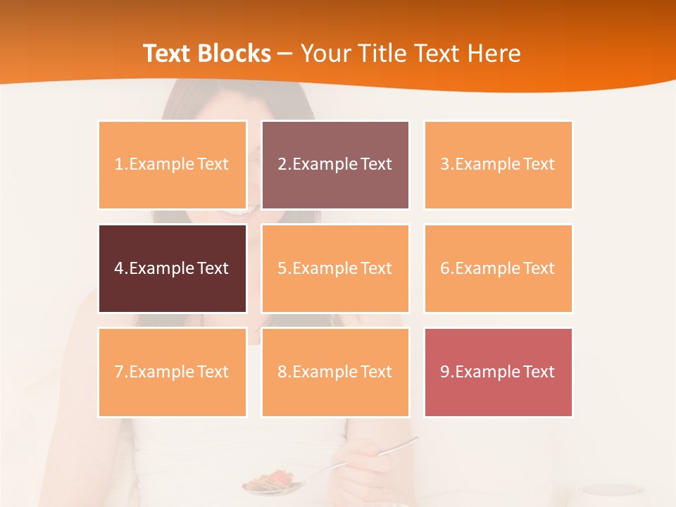 Relaxation Eating Bed PowerPoint Template