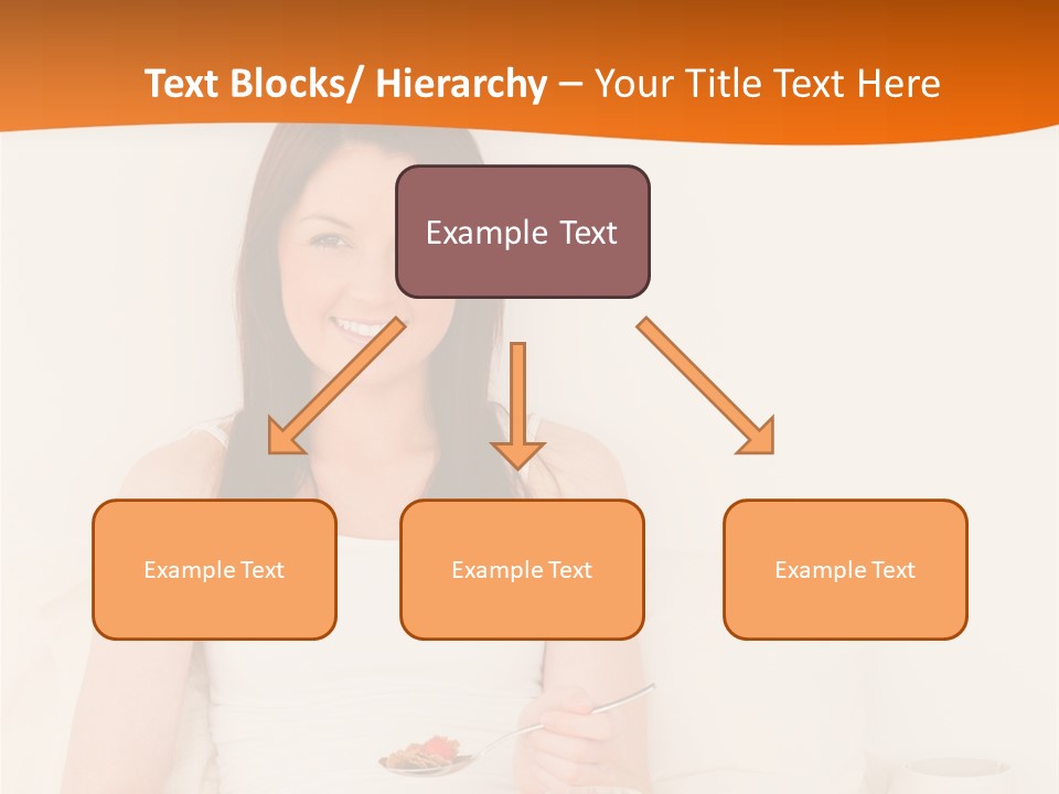 Relaxation Eating Bed PowerPoint Template