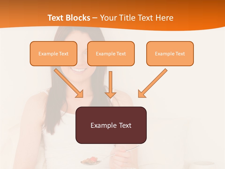 Relaxation Eating Bed PowerPoint Template