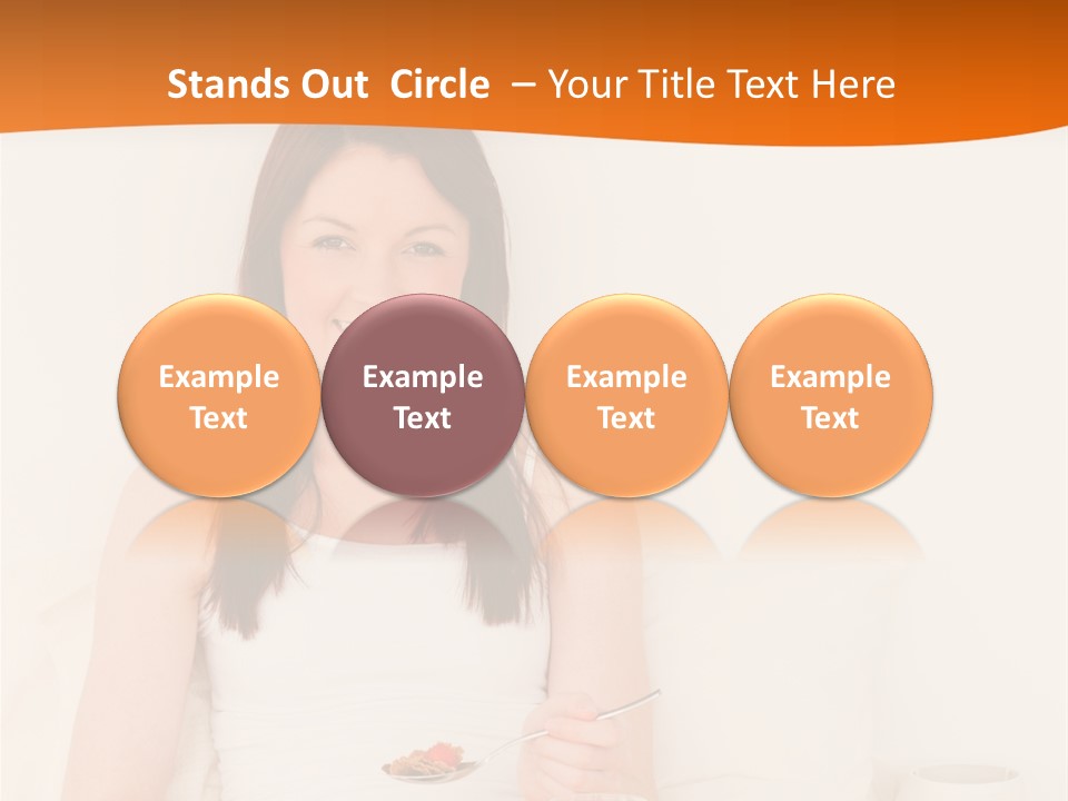 Relaxation Eating Bed PowerPoint Template