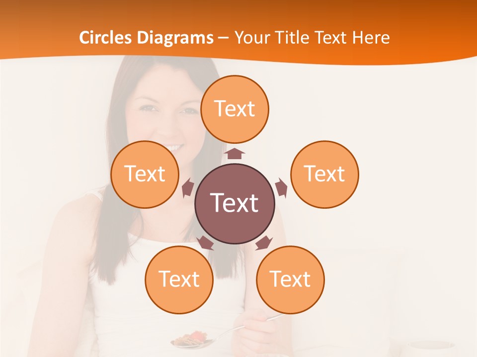 Relaxation Eating Bed PowerPoint Template