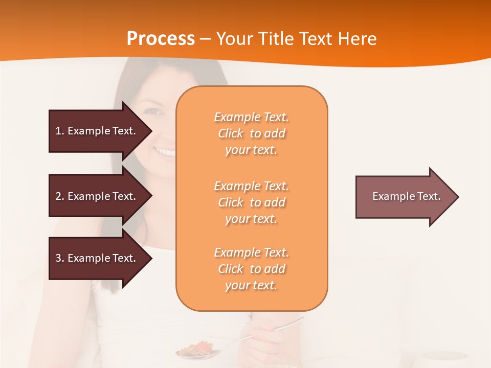 Relaxation Eating Bed PowerPoint Template