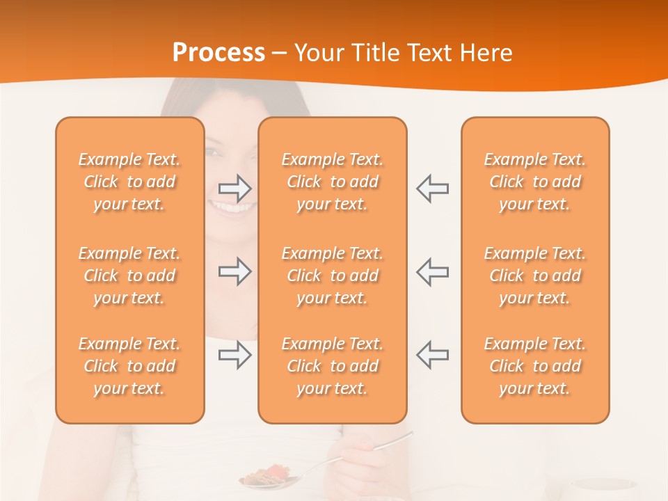 Relaxation Eating Bed PowerPoint Template