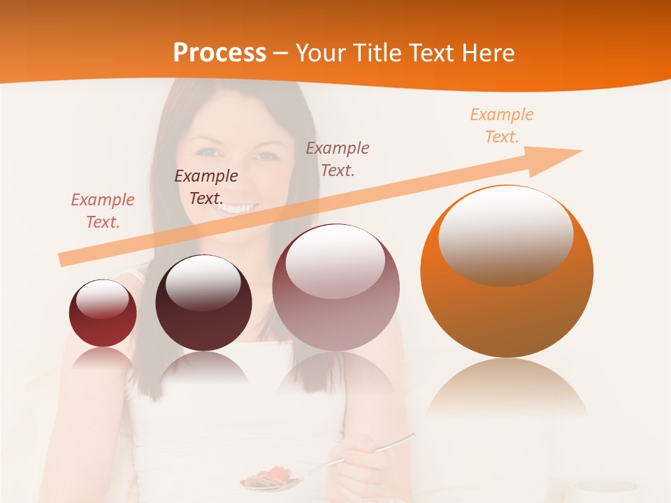 Relaxation Eating Bed PowerPoint Template