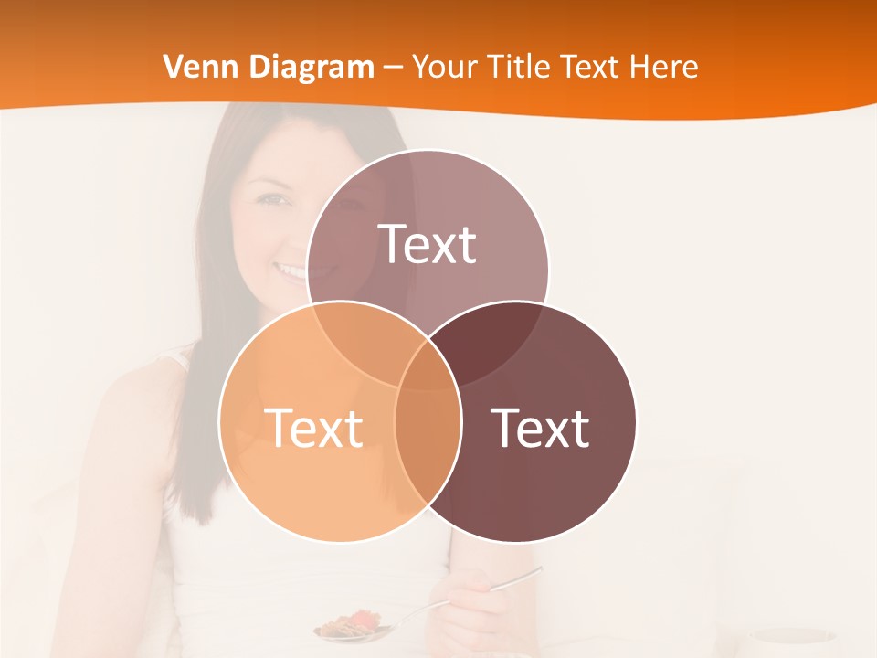 Relaxation Eating Bed PowerPoint Template