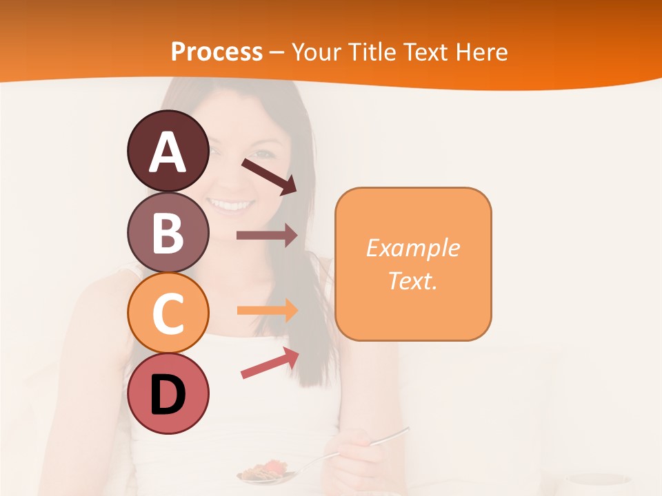 Relaxation Eating Bed PowerPoint Template