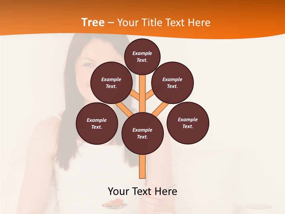 Relaxation Eating Bed PowerPoint Template