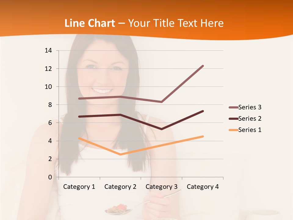 Relaxation Eating Bed PowerPoint Template