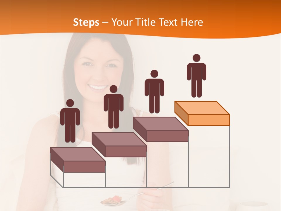 Relaxation Eating Bed PowerPoint Template