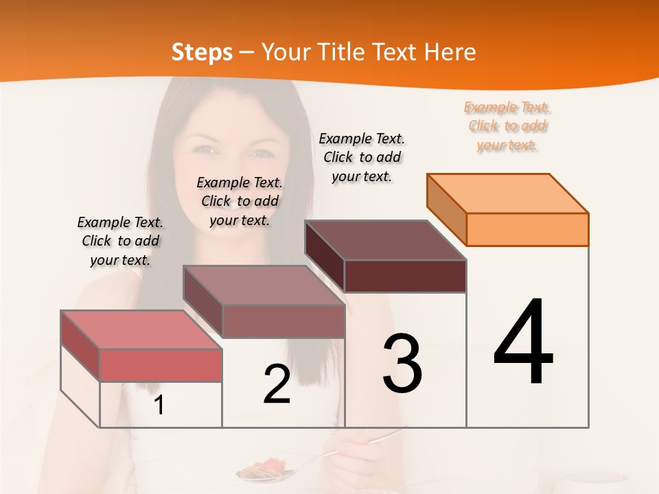 Relaxation Eating Bed PowerPoint Template