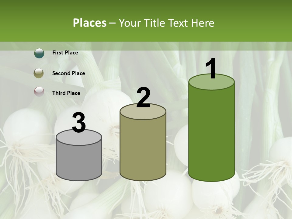 Photograph Onions With Stems Onions Close Up PowerPoint Template