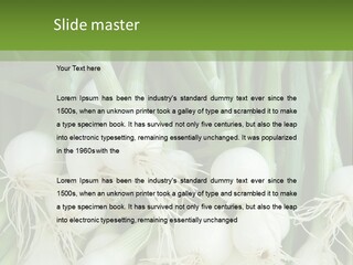 Photograph Onions With Stems Onions Close Up PowerPoint Template
