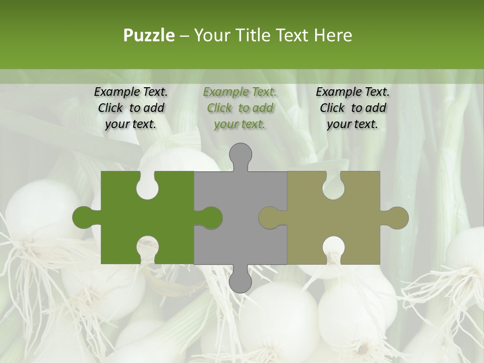 Photograph Onions With Stems Onions Close Up PowerPoint Template