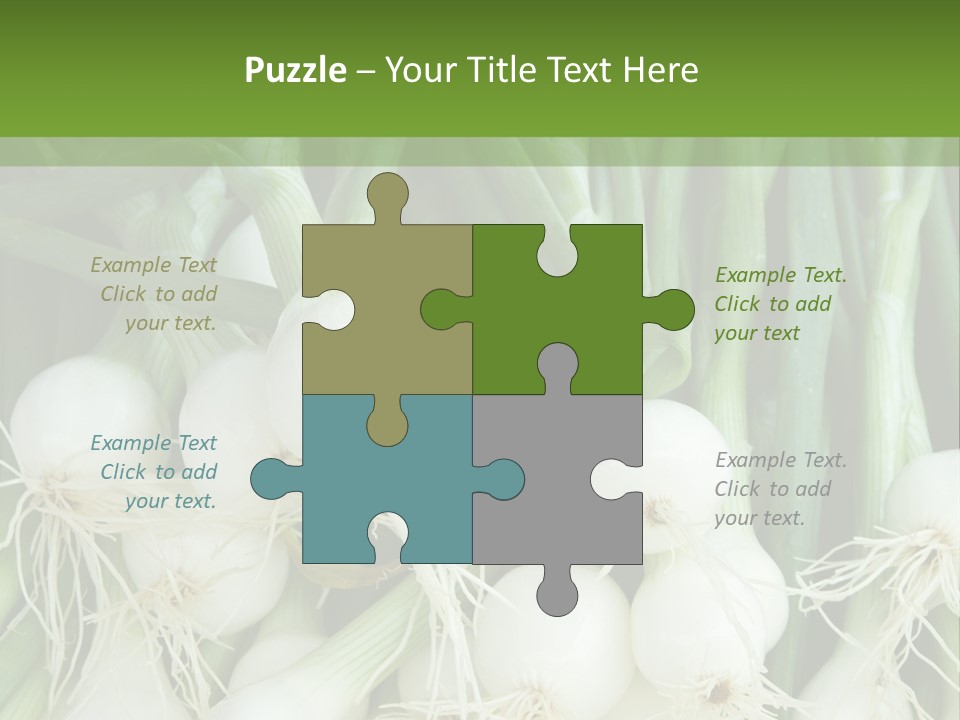 Photograph Onions With Stems Onions Close Up PowerPoint Template