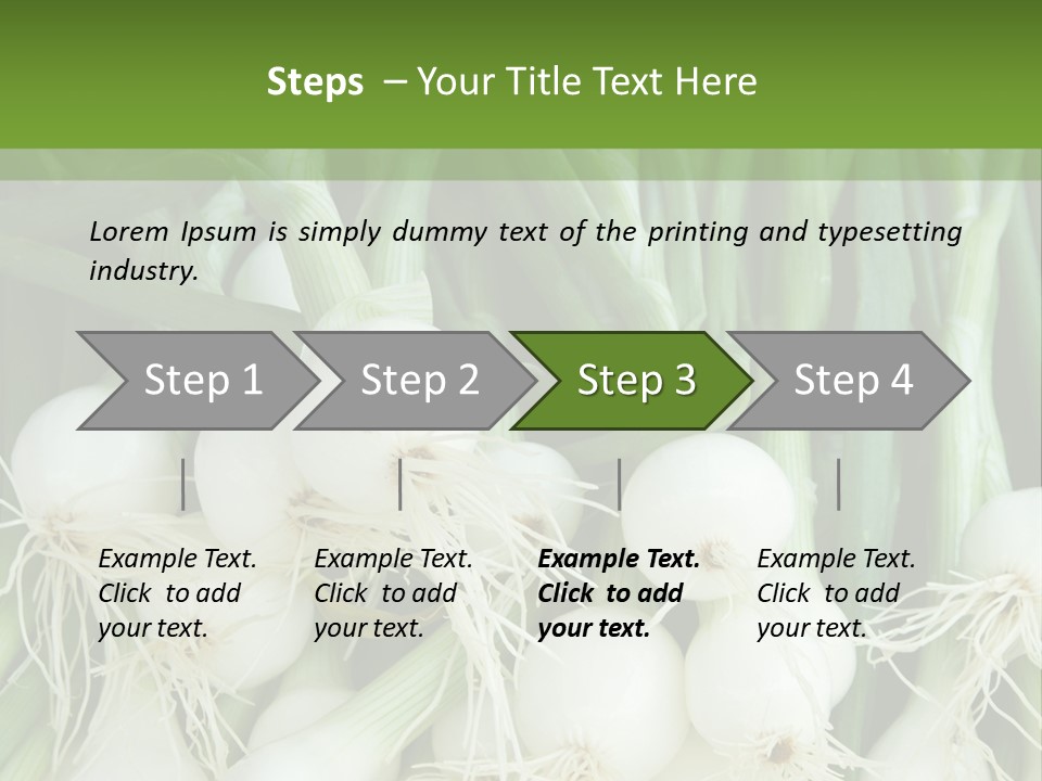 Photograph Onions With Stems Onions Close Up PowerPoint Template