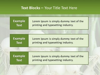 Photograph Onions With Stems Onions Close Up PowerPoint Template
