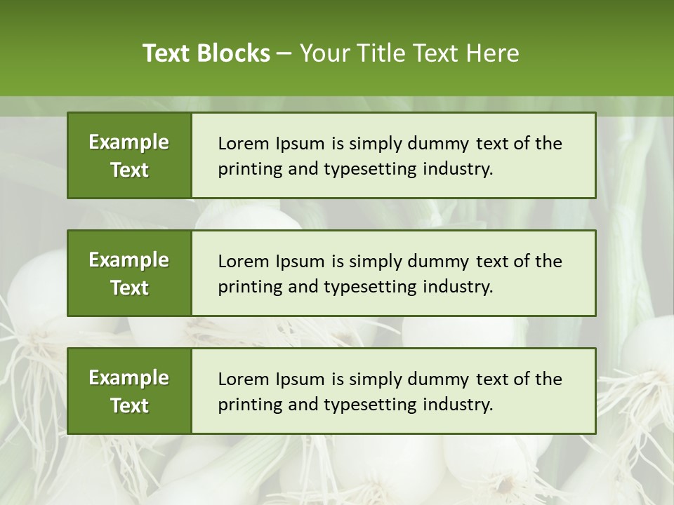 Photograph Onions With Stems Onions Close Up PowerPoint Template