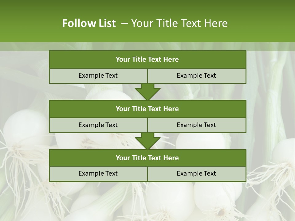 Photograph Onions With Stems Onions Close Up PowerPoint Template